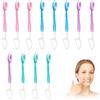 ZVORBH 12 PCS Spazzolini da Viaggio 5 in 1 Monouso, spazzolino da viaggio,con Dentifricio Integrato, spazzolino portatile,Filo Interdentale (Sapori Assortiti)