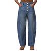 Allsaints - Carter Button Jean, Pantaloni Casual Donna
