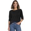 Street One Maglietta basic da donna con scollo a barca | Nero 38