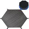 Generic Copertura parasole per trampolino da esterno, protezione solare per parco giochi in cortile, compatibile con trampolini da 3,7 m, 4,3 m e 4,9 m