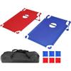 Generico Set di tavole per cornhole | Pieghevole 22,8 x 20 pollici include 8 pouf | Giochi Di Cornhole Per Adulti Per Interni Ed Esterni, Cortile, Prato, Giardino, Patio, , Spiaggia, Viaggi, Picnic, Bambi