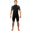 GUL 2026 Uomo Response Natur 3/2mm Back Zip Shorty Muta RE3319-BKGY - Black/Grey