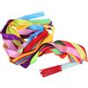 CALLARON 12 Pezzi Nastro Danza Artistica con Bastoncino, Nastro Twirling 78 Pollici, Fibra di Vetro, Nylon e Ferro, per Spettacoli e Danza Orientale