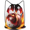 SMAZDFXX Zaino con coulisse, borsa a tracolla con palloni, zaino pieghevole, borsa da palestra sportiva per lo shopping e lo yoga