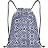 SMAZDFXX Zaino con coulisse floreale portoghese ad, borsa pieghevole con cordoncino, zaino sportivo, borsa da palestra, impermeabile, leggera, per yoga, 16,5 X19,6 modello 1-157