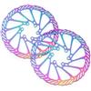 LongTing Rotore del Freno a Disco for Bici 140 160 180 203 con 12 bulloni | For bici da strada MTB BMX Disco flottante in acciaio inossidabile Freno a disco 2 pezzi