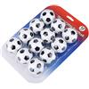 Fabater Kit di Palline di Ricambio per Calcio Balilla, Set di Mini Palline da Biliardino da 12 Pezzi 36 Mm, Palloni da Calcio in Bianco e in Resina Resistente per Accessori per Giochi di Balilla