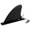 VALICLUD Pinna Tavola da Surf Rimovibile in Nylon Nero, Pinna Paddle Board Sostitutiva, Sgancio Rapido, per Surfboard e Paddleboard, Stabilizzatore Acqua, Coda a Pesce Grande