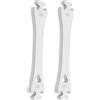 Luxshiny 2 Pezzi Chiave per Raggi Bici in Lega Argento per Serraggio e Riparazione Ruote 12/13g, Strumento Compatto per Manutenzione e Rafforzamento Ruota Bici