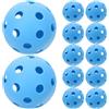 Gadpiparty 12 Pezzi Palle da Allenamento Mini da Baseball in Plastica Pe Blu 72mm Leggere e Cave per Migliorare Abilità e Memoria Muscolare, per Uso Indoor e Outdoor