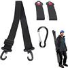Rakiuty Ski Tracolla Regolabile,Tracolla per Sci,Ski Straps,Cinghia da Sci in Nylon,Ski Tracolla per Snowboard,Cinghia da Sci e Portabastone,Cinghie Porta Sci,Fascette da Sci,Cinghie da Sci per Snowboard
