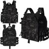 Generic Gilet Tattico Leggero con Sgancio Rapido e Fascia Laterale Regolabile | For Vita 90-126 cm Lati Compositi a 3 Strati Supporto Frontale Gestione Cavi e Tasca Nascosta