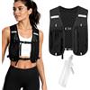 MisFun Gilet Idratazione Running Donna Uomo con Tasca Acqua da 480 ml