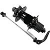 AYBDSJNWSF Mozzo bici posteriore 28 32 36 fori 5x135 10x135 12x142 cubo asse 12 velocità(Black 36H QR MS Rear)
