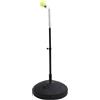 KQFCAZRE Allenatore Tennis Attrezzo Allenamento Tennis Rebounder Base Riempibile Asta Telescopica Regolabile con Palla Vera Collo in Acciaio a Molla Adatto per, Paraguardia Fissa