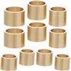 Didiseaon 10 Pezzi Kit Accessori per Stecca da Biliardo Boccola in Rame Color Oro, Riparazione Professionale e Protezione Punta, per Club e Scuola