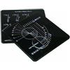 Baoblaze Ausilio Allenamento Biliardo Tavola Traiettorie Scheda Mira Scheda Aiming in Acrilico con Cerchi Stampati Linee Radianti E Numerazione Angolare per, style to 2