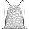 SMAZDFXX Zaino con coulisse a forma di bulldog francese, pieghevole, con cordoncino, per lo sport, da palestra, impermeabile, leggero, per yoga, 16,5 X19,6 modello 1-72