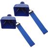 LALAFINA 2 Pezzi Campanello da Stadio Blu da 3 Pollici Impugnatura in Ferro e Cinturino da Polso per Sostenitori, Suono Forte e Presa Senza Sforzo per Giorno della Partita