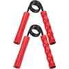 Ciieeo 2 Pezzi Handgripper 100lb Manico Metallico, Molla in Acciaio, Rosso | Allenatore Dita, Esercizio Polso e Mano, Casa Ufficio, Struttura Robusta