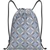 SMAZDFXX Zaino con coulisse floreale portoghese, pieghevole, con cordoncino, zaino sportivo, borsa da palestra, impermeabile, leggero, per yoga, 16,5 X19,6 modello 1-153
