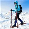 FMPGJLYH Raquette da neve con bastoni da trekking per uomo e donna, set di racchette da neve invernali con borsa per il trasporto, attacco regolabile per scarpe di taglia 38-48, design antiscivolo in alluminio
