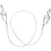 Alipis Morsetto per Cavo Scherma, Clip Cavo Maschera, Acciaio Inossidabile Argento, Connessione Affidabile e Resistente agli Urti, per Allenamento Scherma