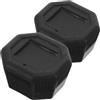 Cabilock 2 Pezzi Grip per Racchetta da Tennis Grip Tape per Racchetta da Tennis Copertura Manico in Plastica Nera vestibilità Sostituzione Facile