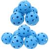 jojofuny 12 Pezzi Palline da Baseball Pe Blu in Plastica da Allenamento Leggere Mini Palline Portatili per Migliorare la Memoria Muscolare per Esercizi Indoor e Outdoor