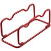 ComfyHarbor Home Gym - Supporto per manubri in acciaio, finitura nera e rossa (rosso, piccolo)