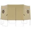 Generic Tenda per trampolino impermeabile, resistente agli strappi e protezione solare | Copertura per trampolino da esterno, per patio, giardino, cortile, prato, campeggio