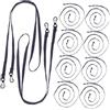 WRITWAA 10 Pezzi Cordino Anti-smarrimento per Guanti da Sci in Nailon Leggero Clip Resistente per Sport Invernali All'aperto come Snowboard