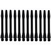 Amacoam Aste per Freccette Alberi Dardo in Alluminio Filo 2BA Lunghezza 45mm Media Astine per Dardi Set Steli per Freccette Gioco Accessori per Freccette 12 Pezzi (Nero)