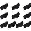 BESPORTBLE 10 Pezzi Copri Ferri da Golf in Neoprene Nero Finestra Visibile, Ben Cucito e Riduce Vibrazioni, Custodia Protettiva Mallet Shape per Viaggio e Trasporto in Borsa, Set