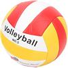 Cryfokt Pallavolo Misura 5 Ufficiale in Pelle PU, Morbido Al Tatto per Spiaggia e Interni Ed Esterni, Rosso, 1 Pezzo