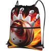SMAZDFXX Zaino con coulisse, borsa a tracolla con palloni, zaino pieghevole, borsa da palestra sportiva per lo shopping e lo yoga
