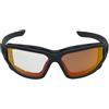 Gralara Occhiali Sportivi Fotocromatici Occhiali da Bici Polarizzati Occhiali Avvolgenti Occhiali da Corsa con Montatura, Fotocromatico con Lenti REVO Rosse, Array, Color to 1