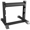 Fonowx Rack per Squat Supporto Squat Posteriore Unilaterale Appoggio Piede Regolabile Struttura Solida in Acciaio con Schiuma Adatto per Tonificazione Gambe, Nero Tubo Quadrato