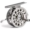 Minhe Mulinello da pesca sul ghiaccio in alluminio, mano destra, rapporto di trasmissione 1:1, 49,5 mm, rotore a V, leggero, attrezzatura da pesca invernale per trota, pesce persico (BLD 50 (mano destra)