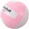 UPKOCH Pallone Pallavolo Rosa Taglia 5 in Pvc con Superficie Testurizzata | Pompa Inclusa, Uso Scuola e Giochi di Squadra, Presa Morbida Antiscivolo