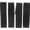 Homoyoyo 4 Pezzi Fasce per Maniche da Calcio, Sleeve Scrunchies Regolabili in Poliestere Nero 25x250mm, Leggere e Antiscivolo, per Maglie Sportive e Softball