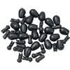 Ableholy Perline a cambio rapido S/L, 20 pezzi per pesca alla carpa (nero, 20 pezzi