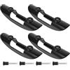 Homoyoyo 4 Set Fissaggio Pagaia per Kayak Fermapagaia e Supporto Pagaia Nero Gomma Lega Plastica per Canoa e Kayak