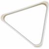Baoblaze Porta Biliardo Triangolare Triangolo Biliardo Porta Biglie Cornice Allineamento Compatto Plastica Resistente Bordi Lisci Che Non Graffiano il Panno, 象牙白