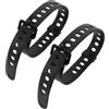 TOPPERFUN 1 X 2 Pezzi per Coltello da Immersione Cinghia in Gomma Regolabile | Chiusura a Fibbia, Nero, Vestibilità, per Attività Subacquee e Uso Sportivo