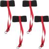 Warmhm 4 Pezzi Cinturino con Design Antismarrimento in Nailon e Metallo da Sci Elastico per Guanti per attività Outdoor di Sci Invernale