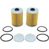 BUDZAVHIC 2 Pezzi Filtro Freddo e Filtro a Disco con O-Ring per M-rcury M-rcruiser Gen 3 35-8M0093688 35-866171A01 35-8M0204703 35-892665