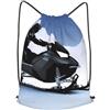 SMAZDFXX Zaino con coulisse, borsa a tracolla per motoslitta, zaino pieghevole, borsa sportiva da palestra per lo shopping e lo yoga