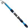 RichVibe Pesca compatta della fibra di vetro FRP della fibra di vetro della canna da pesca 1.73m di FRP (blu)