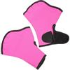 Cabilock Gloves for swimming, Guanti Palmati per Nuoto in Nylon Rosa, Polsino Regolabile e Palmo Aperto, per Immersioni e Pagaiata, 1 Paio